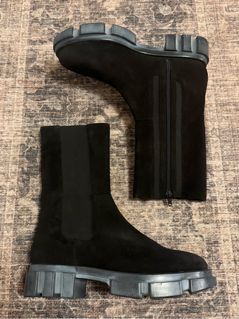 black free people boot suede